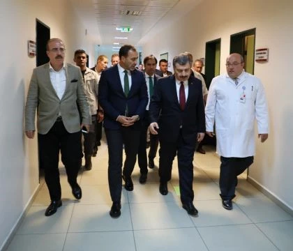 Sağlık Bakanı Dr. Fahrettin Koca, Silivri’de incelemede