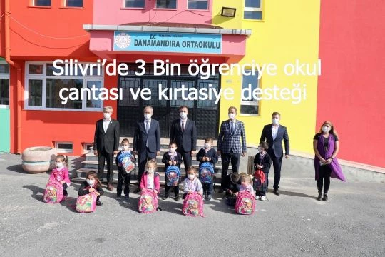 Silivri’de 3 Bin öğrenciye okul çantası ve kırtasiye desteği