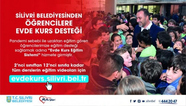 Öğrencilere evde kurs desteği