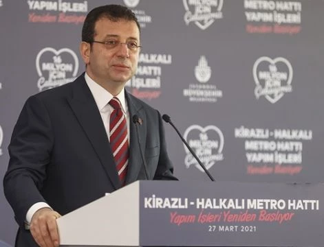 İmamoğlu: Raylı sistem ağı için çalışıyoruz