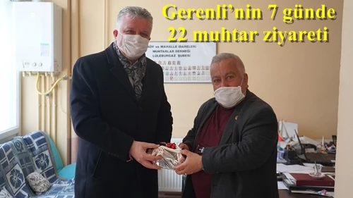 Gerenli’nin 7 günde 22 muhtar ziyareti